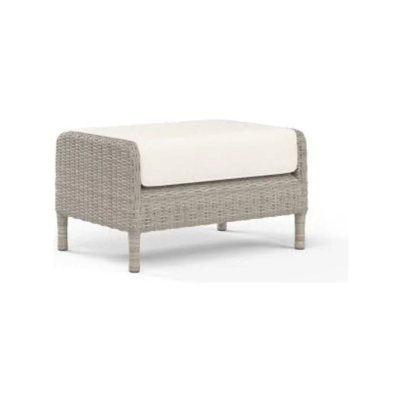 Manhattan Sunbrella Outdoor Ottoman-Outdoor Ottomans-Sunset West-LOOMLAN