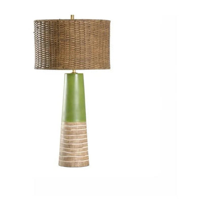 Manila Palm Ceramic Made Table Lamp - LOOMLAN - Wildwood - Table Lamps