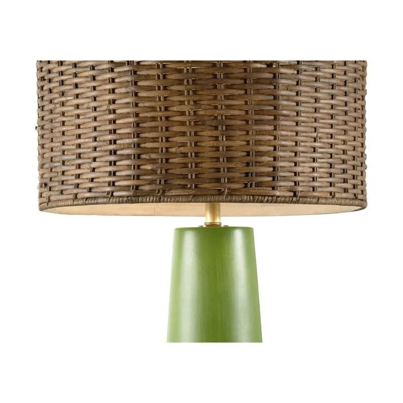 Manila Palm Ceramic Made Table Lamp - LOOMLAN - Wildwood - Table Lamps