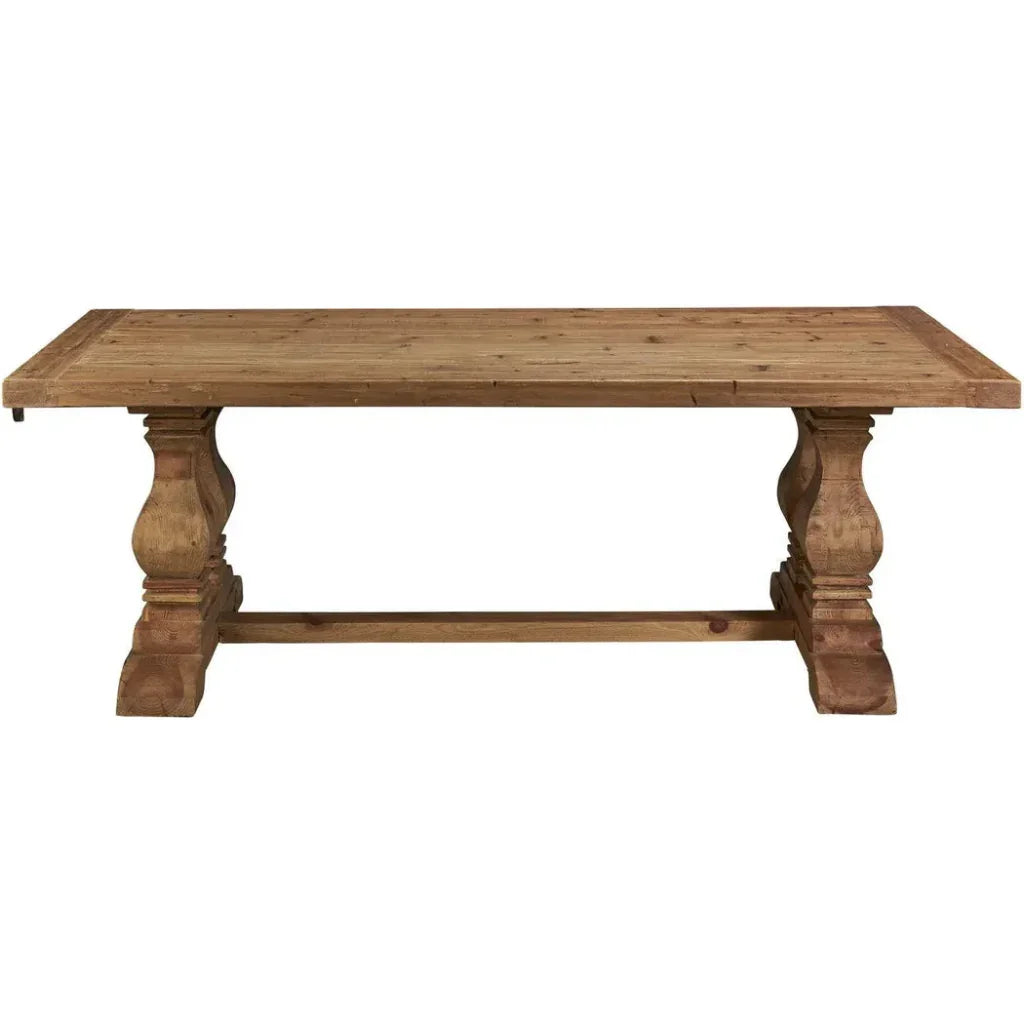 Manor House Trestle Wooden Rectangular Table - LOOMLAN - Side Tables