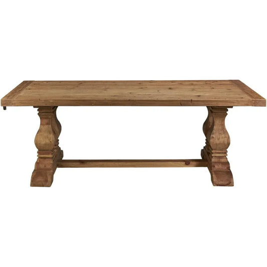 Manor House Trestle Wooden Rectangular Table - LOOMLAN - Side Tables