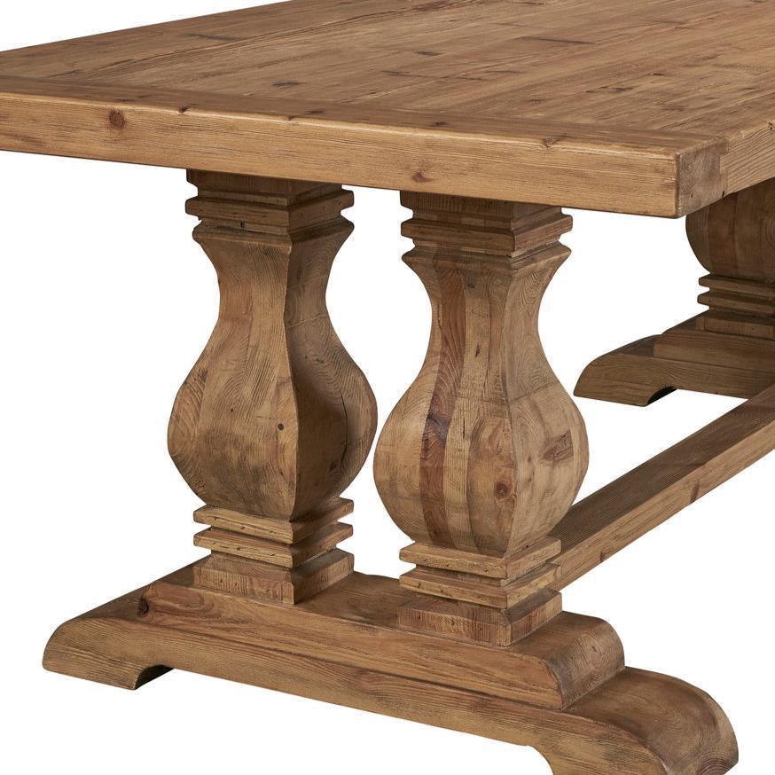 Manor House Trestle Wooden Rectangular Table - LOOMLAN - Side Tables
