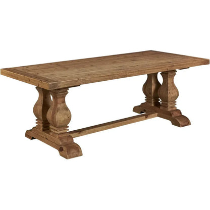 Manor House Trestle Wooden Rectangular Table - LOOMLAN - Side Tables