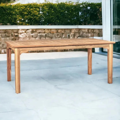 Manorhouse Rectangular Extandable Outdoor Dining Table-Outdoor Dining Tables-HiTeak-LOOMLAN