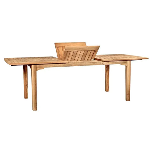 Manorhouse Rectangular Extandable Outdoor Dining Table-Outdoor Dining Tables-HiTeak-LOOMLAN