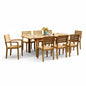 Manorhouse Teak Patio Family Dining Set 9PC