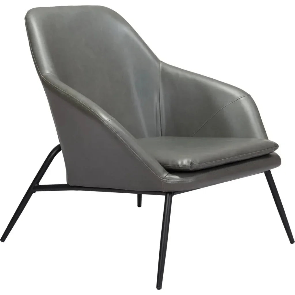 Manuel Accent Chair Gray - LOOMLAN - Zuo Modern - Accent Chairs