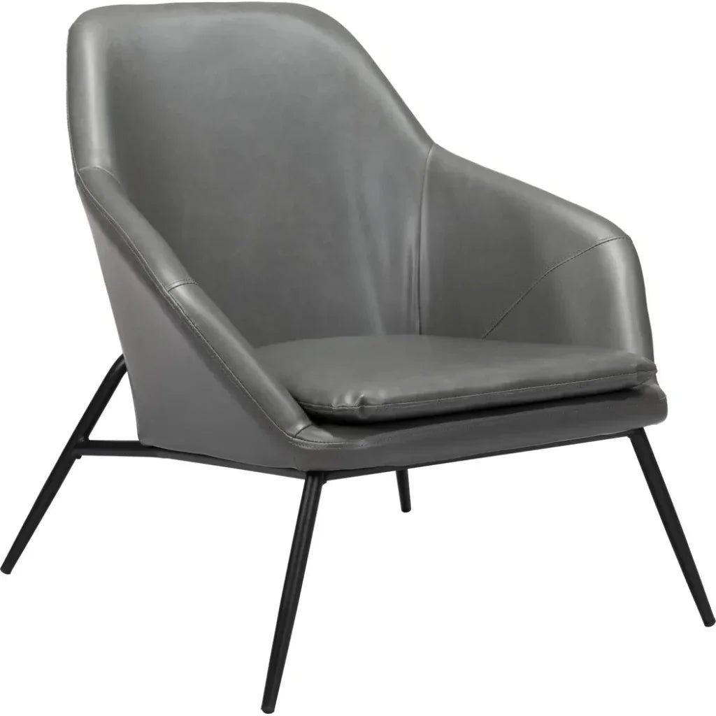 Manuel Accent Chair Gray - LOOMLAN - Zuo Modern - Accent Chairs