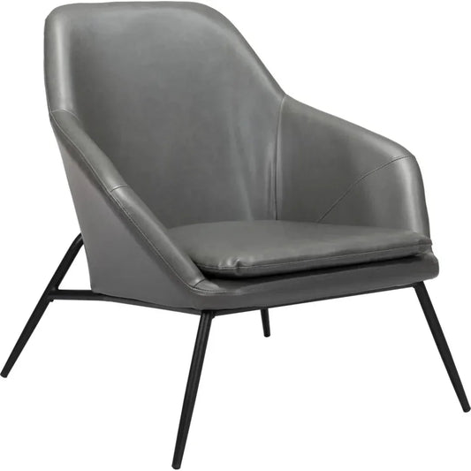 Manuel Accent Chair Gray - LOOMLAN - Zuo Modern - Accent Chairs