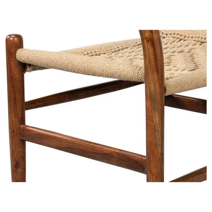 Mao Acacia Wood Reddish Brown Armless Chair - LOOMLAN - Accent Chairs