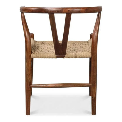 Mao Acacia Wood Reddish Brown Armless Chair - LOOMLAN - Accent Chairs