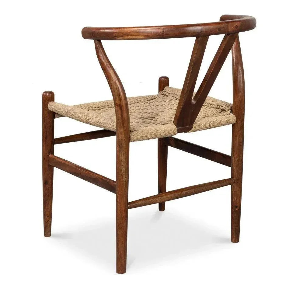 Mao Acacia Wood Reddish Brown Armless Chair - LOOMLAN - Accent Chairs