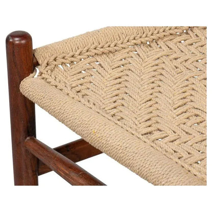 Mao Acacia Wood Reddish Brown Armless Chair - LOOMLAN - Accent Chairs