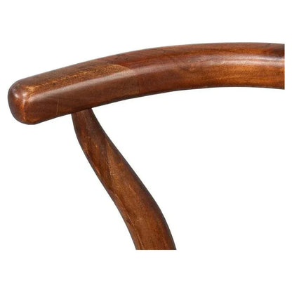 Mao Acacia Wood Reddish Brown Armless Chair - LOOMLAN - Accent Chairs