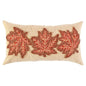 Maple Leaf Beige Lumbar Decorative Pillow - LOOMLAN - LOOMLAN - Throw Pillows