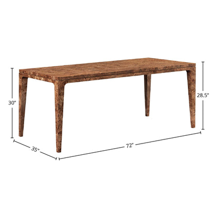 Mappa Wooden Rectangular Dining Table-Dining Tables-LH Imports-LOOMLAN