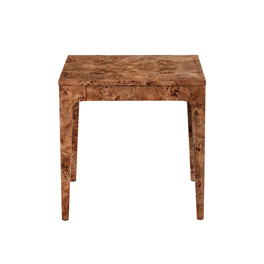 Mappa Wooden Square Side Table