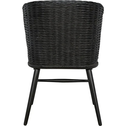 Marabu Chair, Charcoal Black with Leather - LOOMLAN - Noir - Accent Chairs