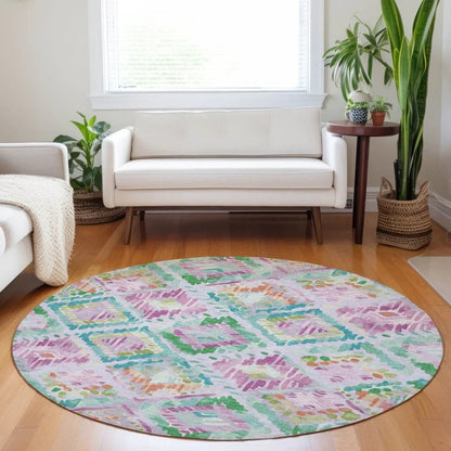 Marave Purple Washable Indoor - Outdoor Rug - LOOMLAN - LOOMLAN Rugs - Outdoor Rugs