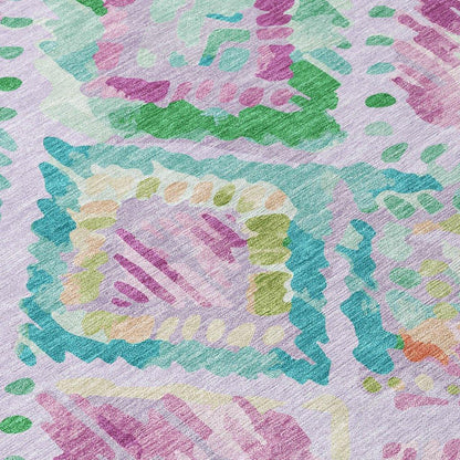 Marave Purple Washable Indoor - Outdoor Rug - LOOMLAN - LOOMLAN Rugs - Outdoor Rugs