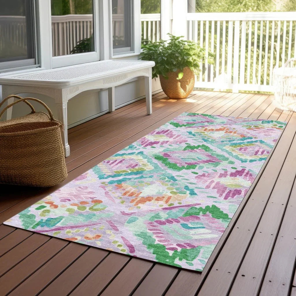 Marave Purple Washable Indoor - Outdoor Rug - LOOMLAN - LOOMLAN Rugs - Outdoor Rugs