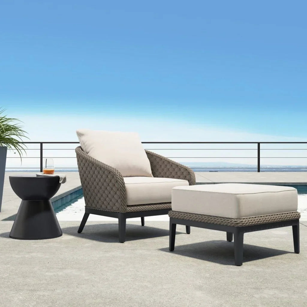 Marbella Sunbrella Outdoor Club Chair-Outdoor Accent Chairs-Sunset West-LOOMLAN