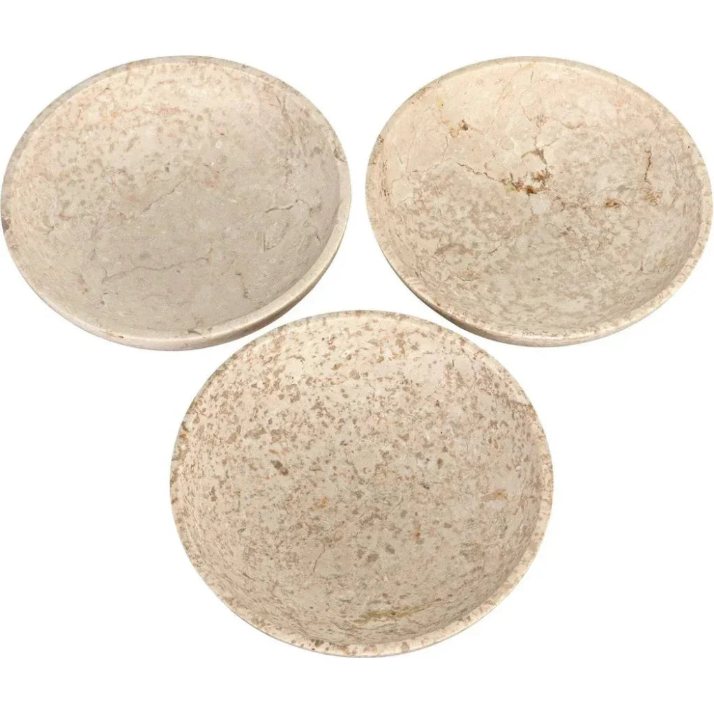 Marble Bowls, Set of 3 - LOOMLAN - Noir - Boxes & Bowls