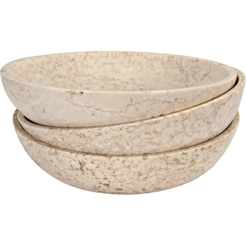 Marble Bowls, Set of 3 - LOOMLAN - Noir - Boxes & Bowls