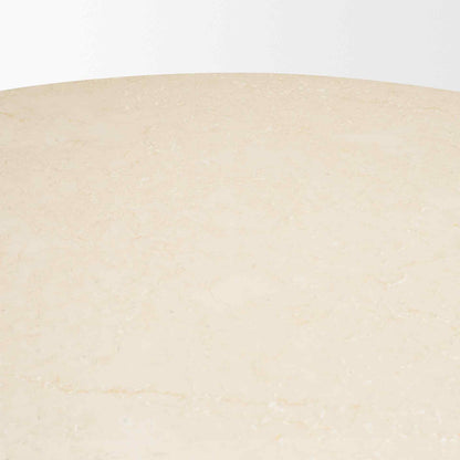 Marbrello Botticino Marble Top Round Dining Table