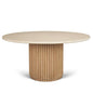 Marbrello Botticino Marble Top Round Dining Table