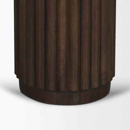 Marbrello Pink Marble Top Round Side Table