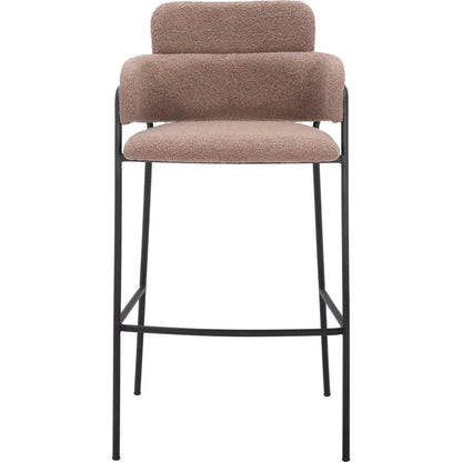Marcel Barstool (Set of 2) Brown - LOOMLAN - Zuo Modern - Bar Stools
