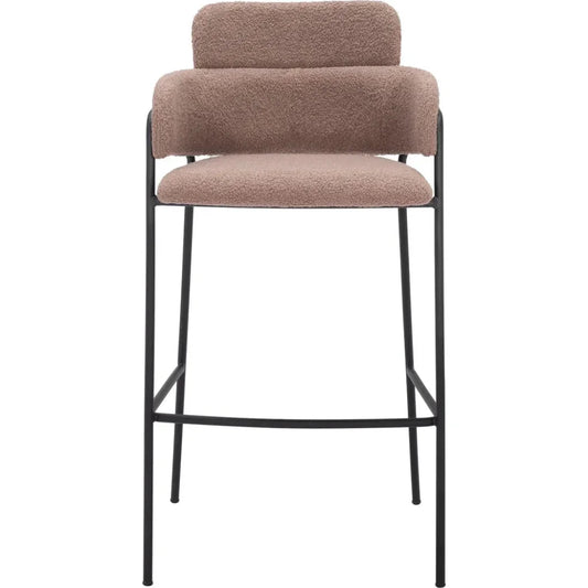 Marcel Barstool (Set of 2) Brown - LOOMLAN - Zuo Modern - Bar Stools