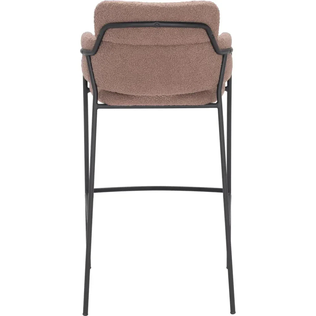 Marcel Barstool (Set of 2) Brown - LOOMLAN - Zuo Modern - Bar Stools