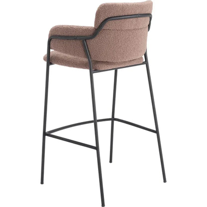 Marcel Barstool (Set of 2) Brown - LOOMLAN - Zuo Modern - Bar Stools