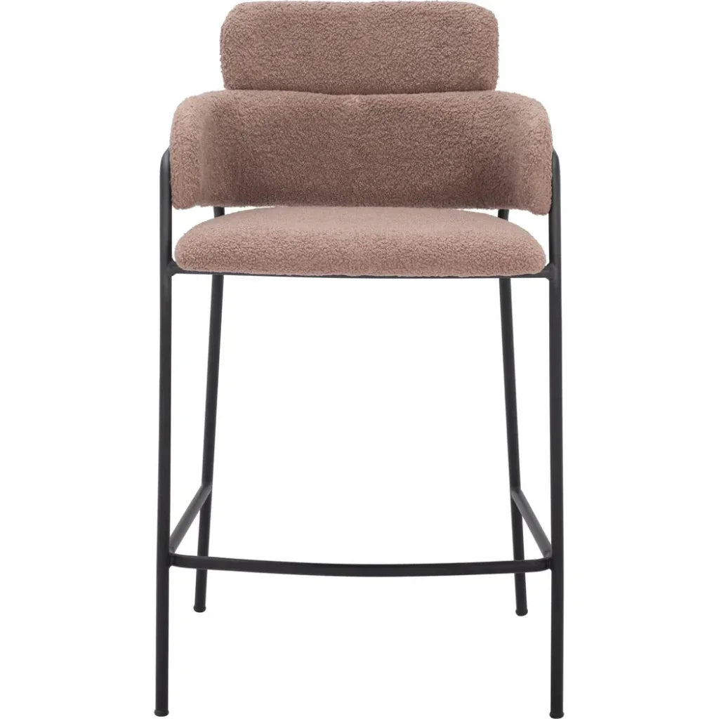 Marcel Counter Stool (Set of 2) Brown - LOOMLAN - Zuo Modern - Counter Stools