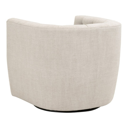 Marcel Cotton Swivel Club Chair