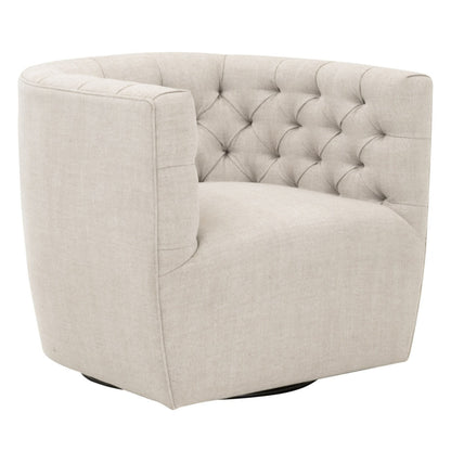 Marcel Cotton Swivel Club Chair