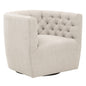 Marcel Cotton Swivel Club Chair