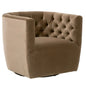 Marcel Cotton Swivel Club Chair - LOOMLAN - Essentials For Living - Club Chairs