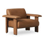 Marcello Full Aniline Leather Lounge Chair - LOOMLAN - Moe's Home - Club Chairs