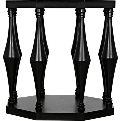 Marceo Side Table, Hand Rubbed Black - LOOMLAN - Noir - Side Tables
