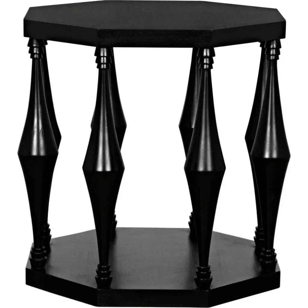 Marceo Side Table, Hand Rubbed Black - LOOMLAN - Noir - Side Tables