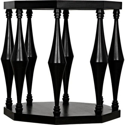 Marceo Side Table, Hand Rubbed Black - LOOMLAN - Noir - Side Tables