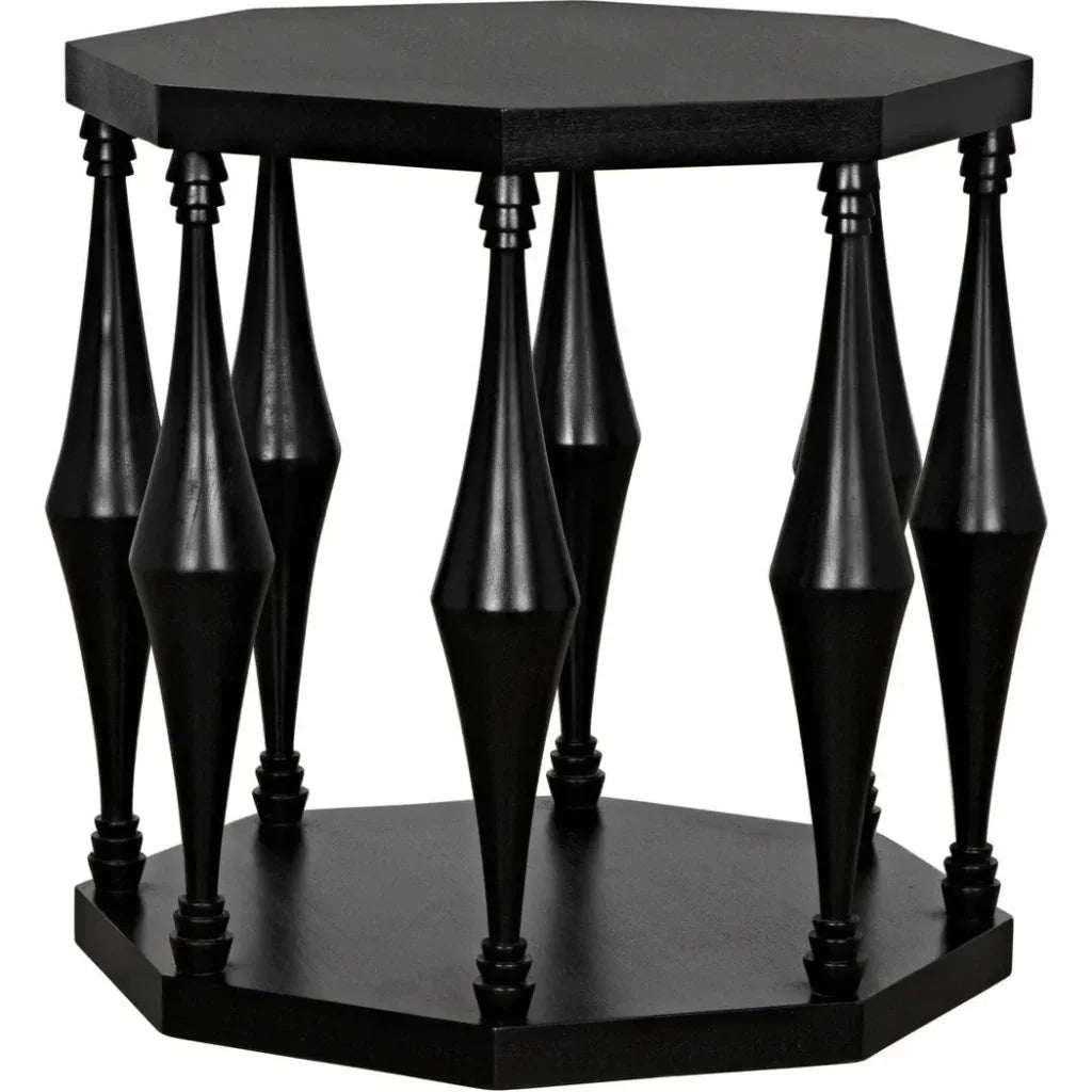 Marceo Side Table, Hand Rubbed Black - LOOMLAN - Noir - Side Tables