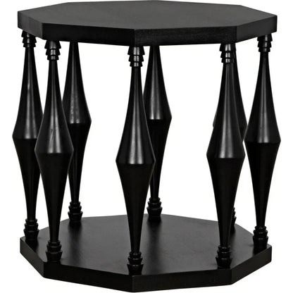 Marceo Side Table, Hand Rubbed Black - LOOMLAN - Noir - Side Tables