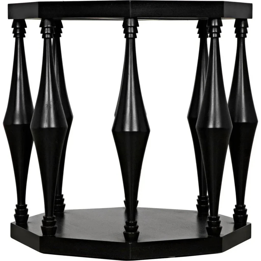 Marceo Side Table, Hand Rubbed Black - LOOMLAN - Noir - Side Tables