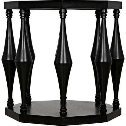 Marceo Side Table, Hand Rubbed Black - LOOMLAN - Noir - Side Tables