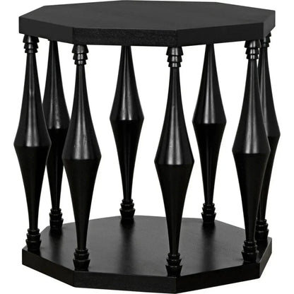 Marceo Side Table, Hand Rubbed Black - LOOMLAN - Noir - Side Tables