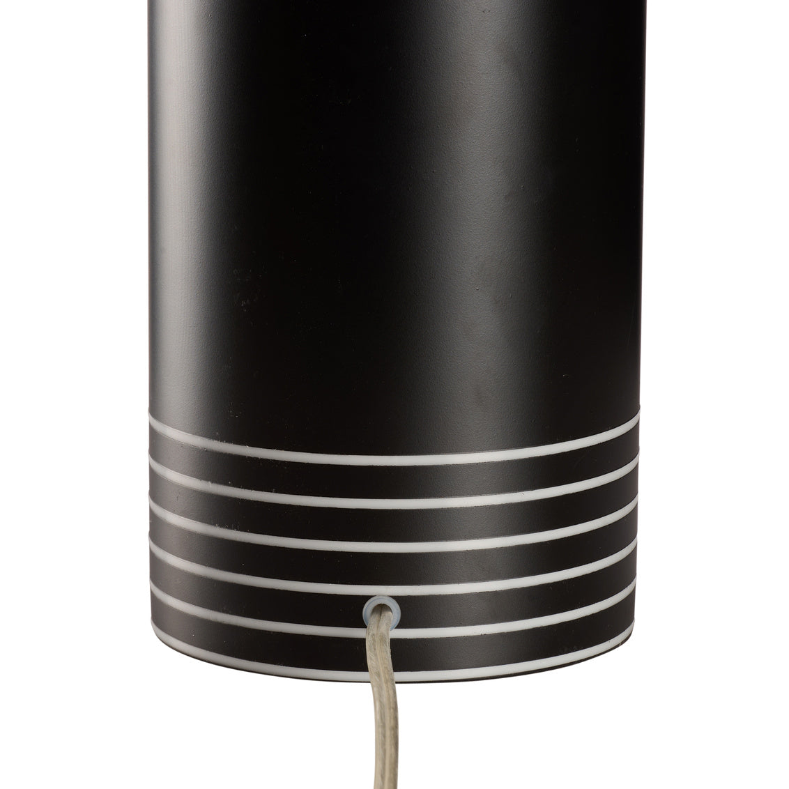 Marco Italian Glass Black Table Lamp